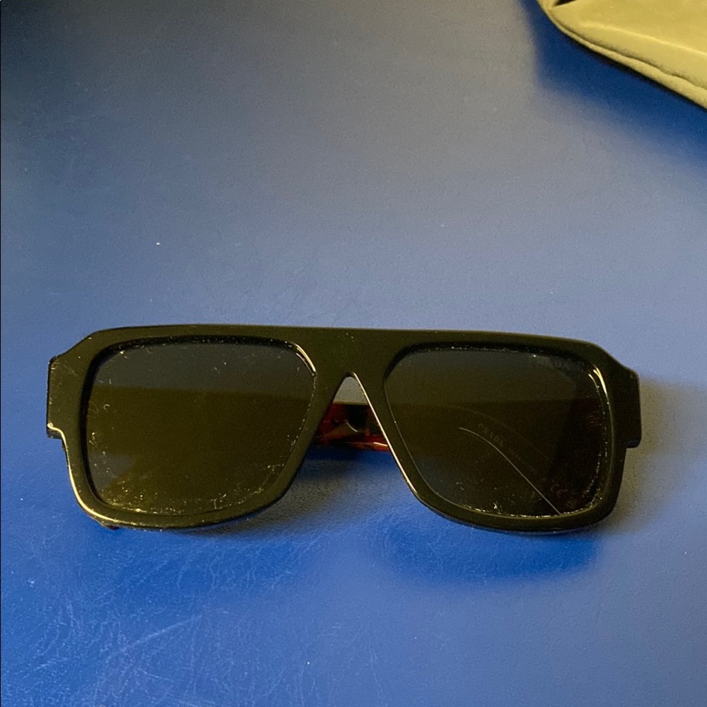 Prada Red and Black Sunglasses